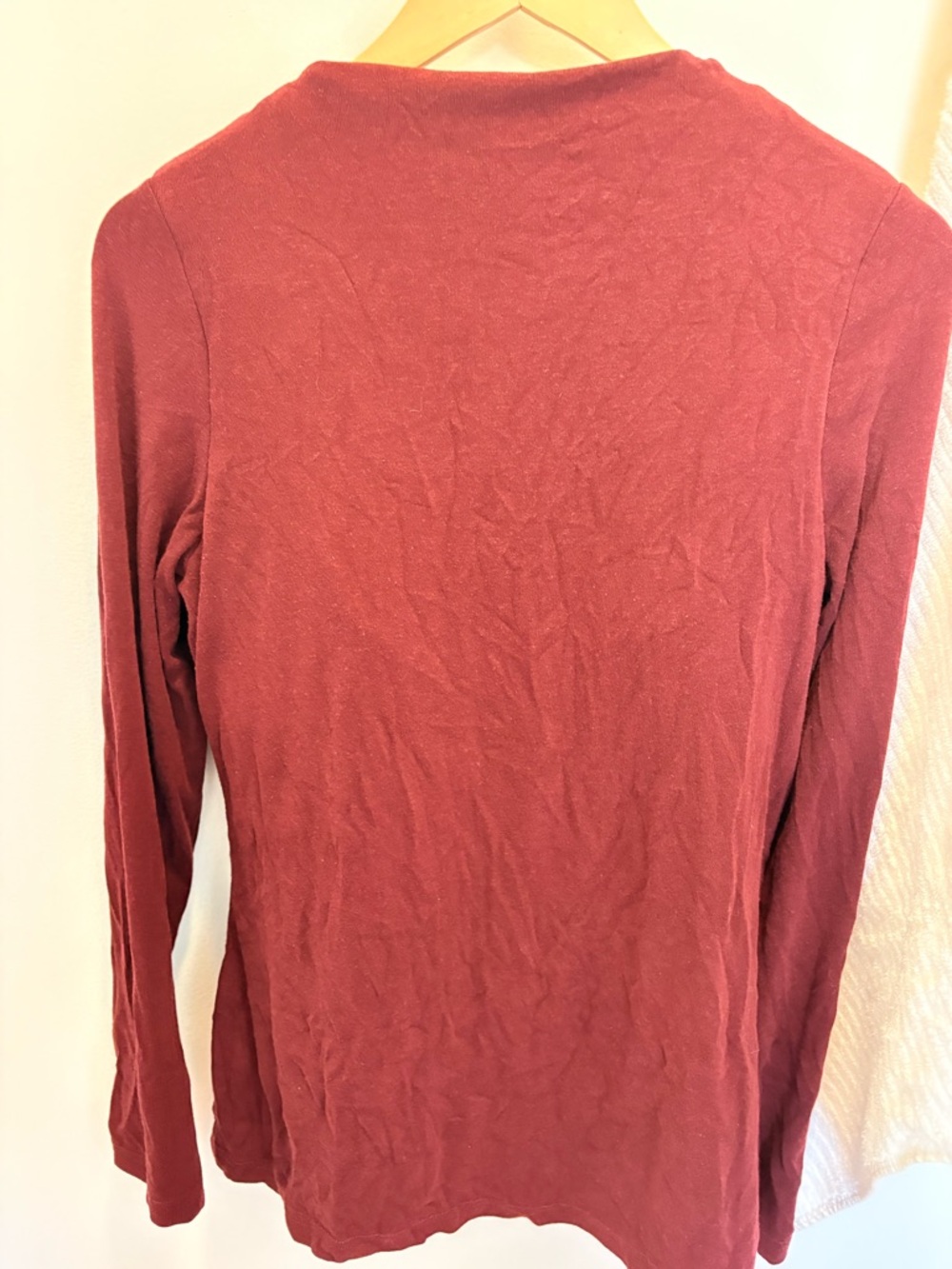 OGL Top in Burgundy | Fitted | Built in bra